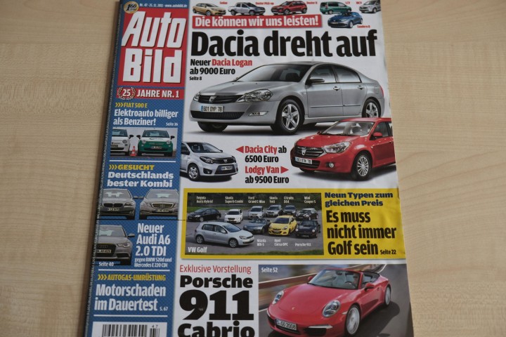 Deckblatt Auto Bild (47/2011)